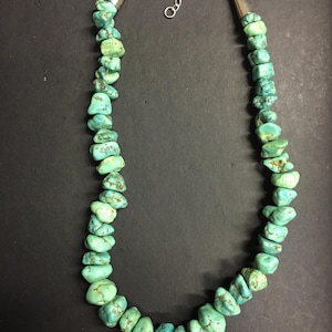 Vintage Turquoise necklace, rare necklace