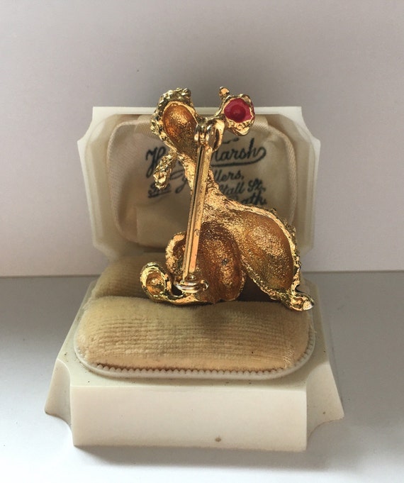 Vintage Poodle Brooch, Poodle Brooch, Poodle Pin,… - image 4