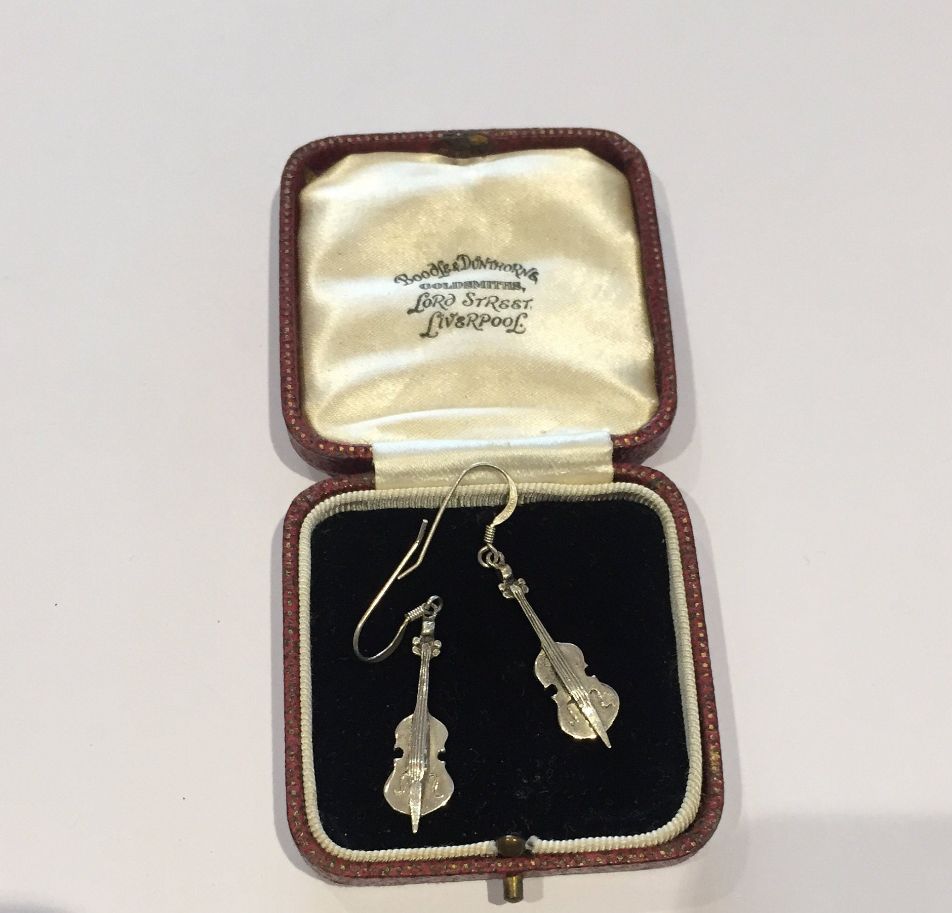 Vintage Violin Earrings, Violin Jewellery, Violin Design, Musical