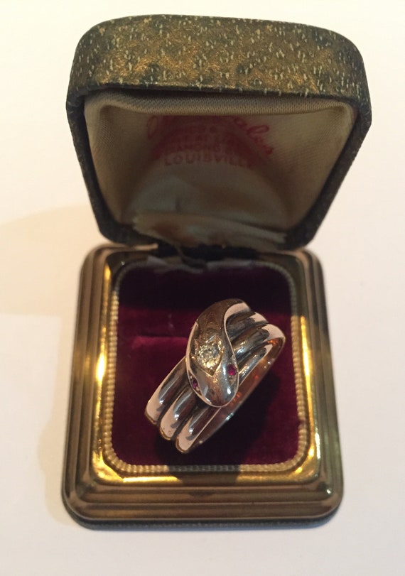 SOLD SOLD SOLD sold sold Antique Snake Ring, Gold