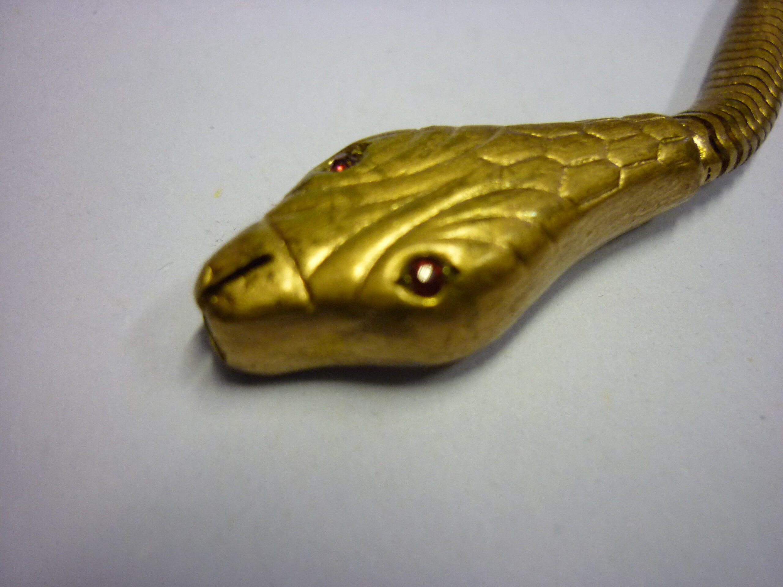 Vintage Snake Necklace Vintage Gold Snake Necklace Snake Etsy