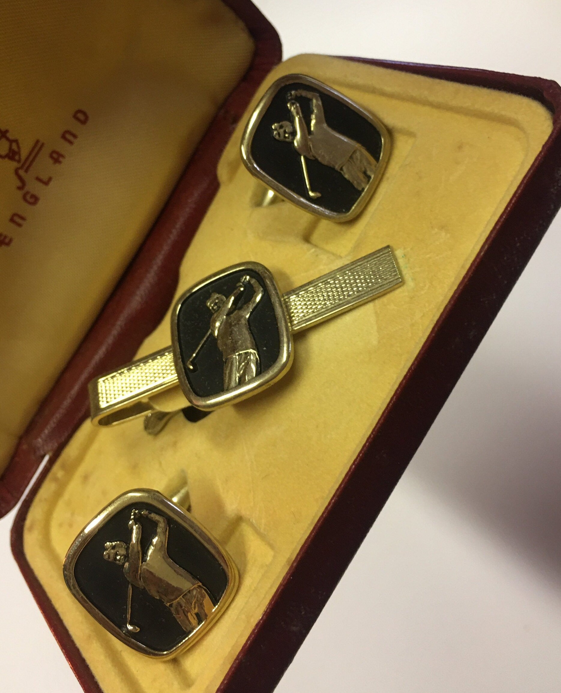 Vintage Golf Cufflinks ,Golf Cufflinks, Sporting Cufflinks, Stratton