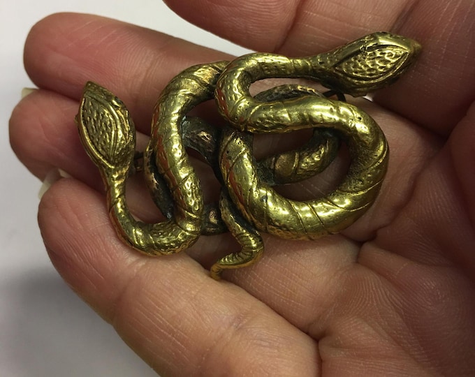 Victorian Snake Brooch, Antique Snake Brooch, rare statement piece.