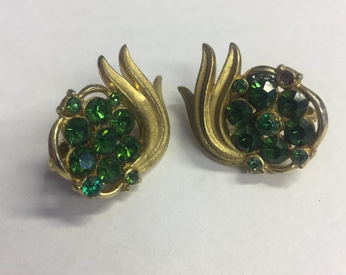Vintage Trifari Earrings,  Trifari Jewellery, rare pair