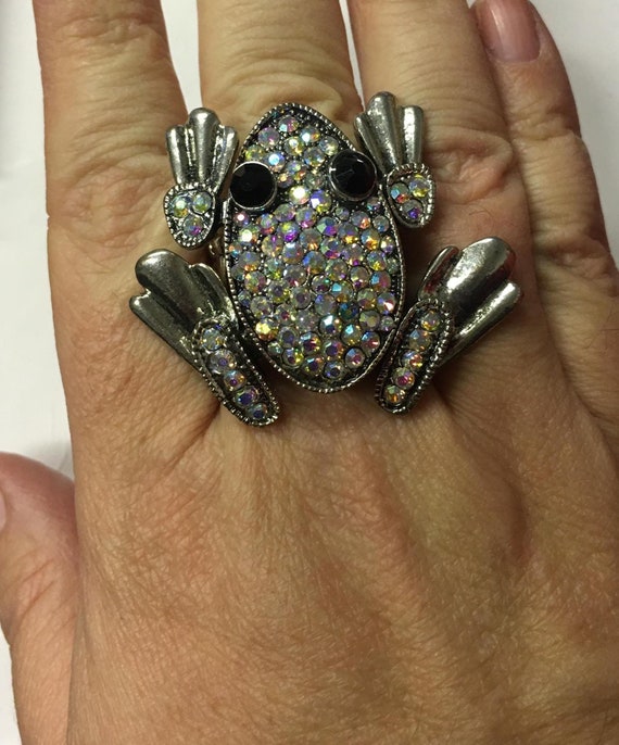 Frog Ring, Costume Frog Ring, Frog Jewellery, Frog Ring, Animal
