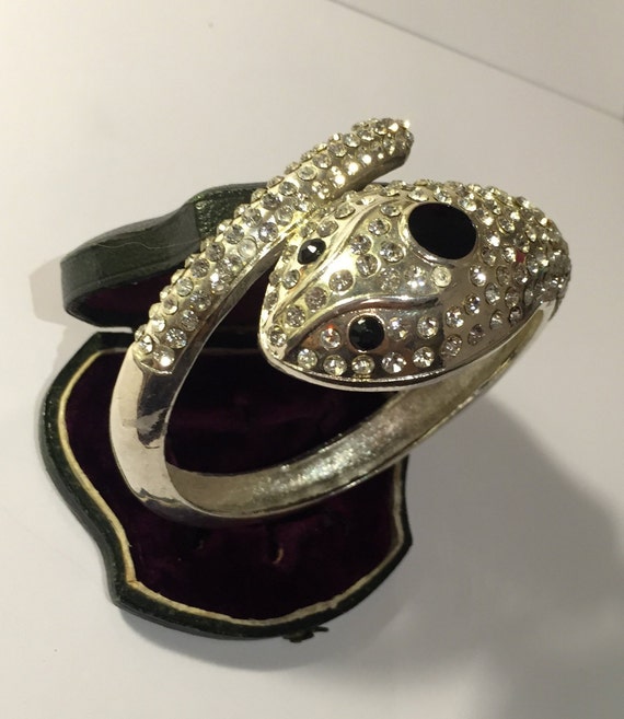 Vintage Snake Bangle, Snake Bracelet, Snake Jewell