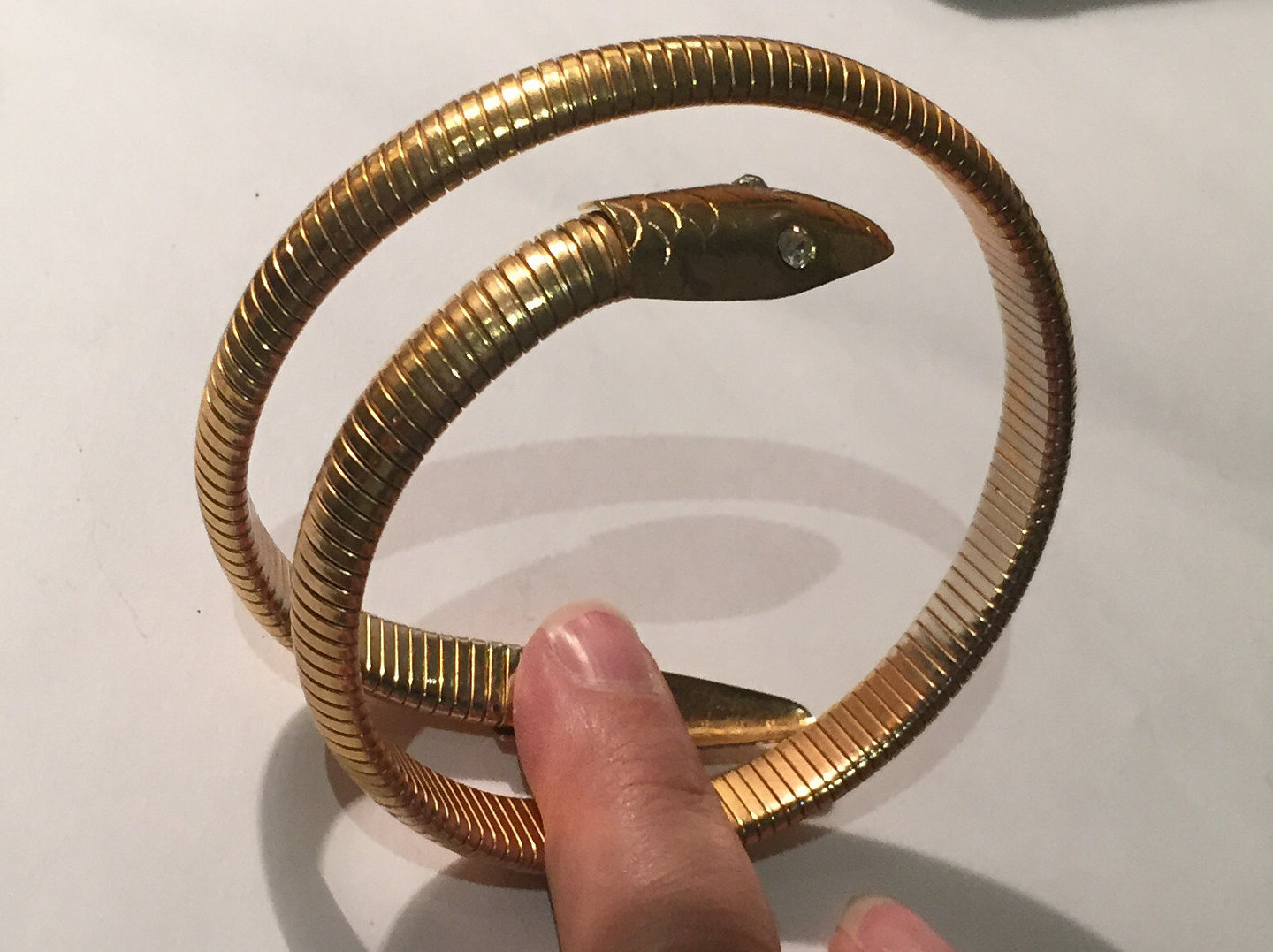 Snake Bracelet, Vintage Snake Bangle, 1950's snake,Vintage Gold Snake Bracelet, Snake Jewellery.