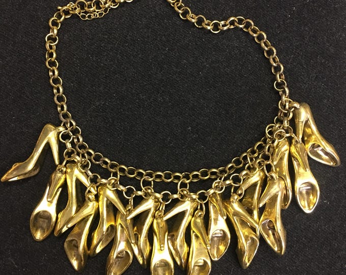 Vintage Shoe necklace with fabulous design