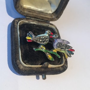Vintage Bird Brooch, Bird Brooch, Marcasite Bird Brooch, Bird Jewellery, Animal Jewellery, divine piece.