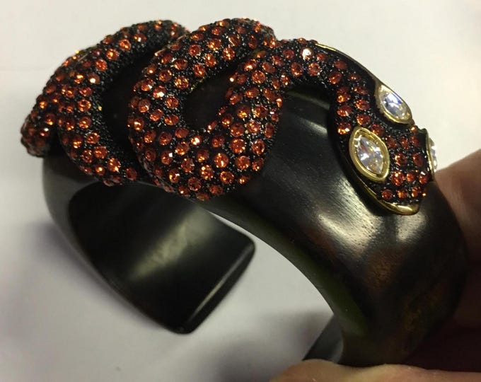 Vintage Snake Bangle, Snake Jewellery, Snake bracelet, rare statement piece.