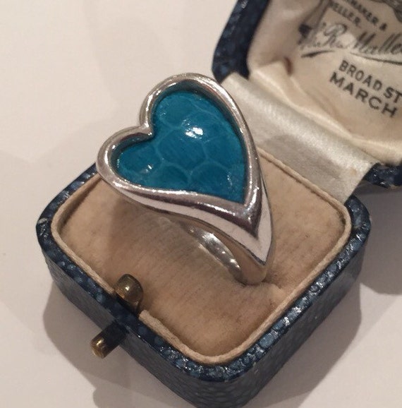 Heart Ring, Valentine Ring, Vintage Silver Heart R