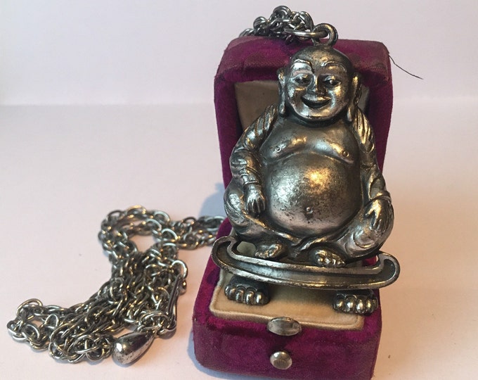 Vintage Buddha Pendant, Buddha Jewellery, Yoga, Buddha Necklace, Vintage Buddha, Costume Jewellery, Vintage Jewellery, wonderful rare piece.