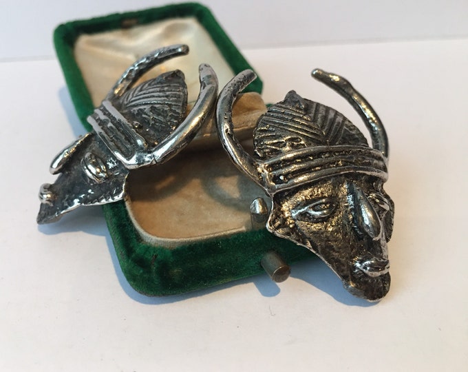 Vintage Face Earrings, Vintage Face design Earrings, Face Earrings, Face Jewellery, vintage earrings, divine earrings.