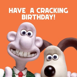 Wallace & Gromit - Carte d'anniversaire vierge + Fête des pères