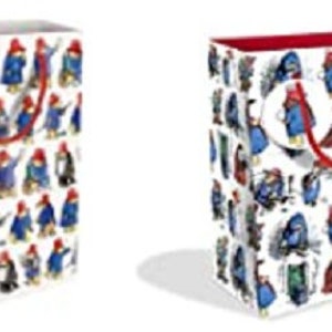 Paddington Bear Gift Bag or Tissue Paper Small, Medium, Large , Bottle all Occasion or Festive Christmas image 1