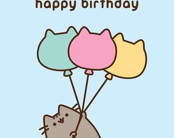 pusheen cat balloons