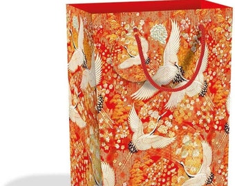 V&A Kimono Cranes Gift Bag - Choose Medium or Large