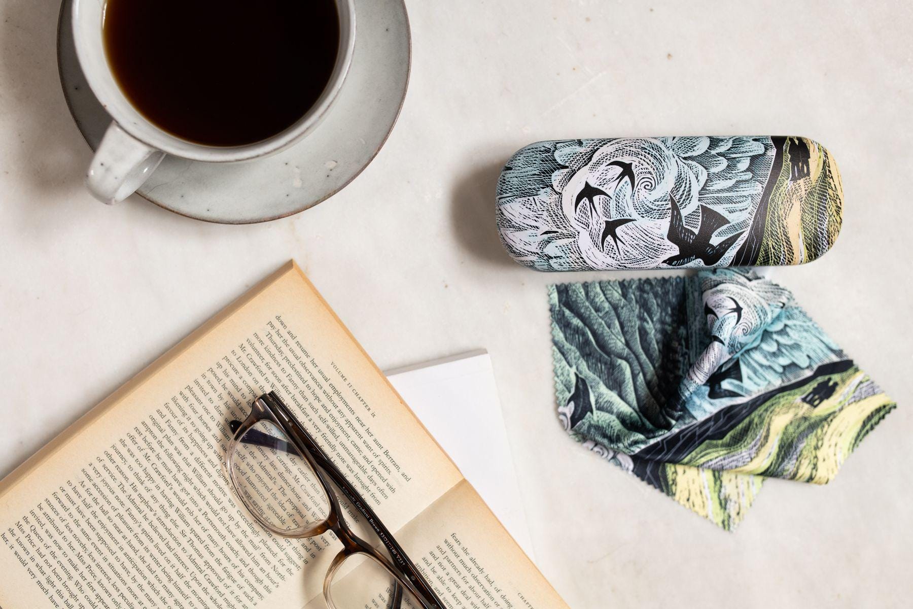 Cornish Path Glasses Case & Cloth by Angela Harding - Etsy