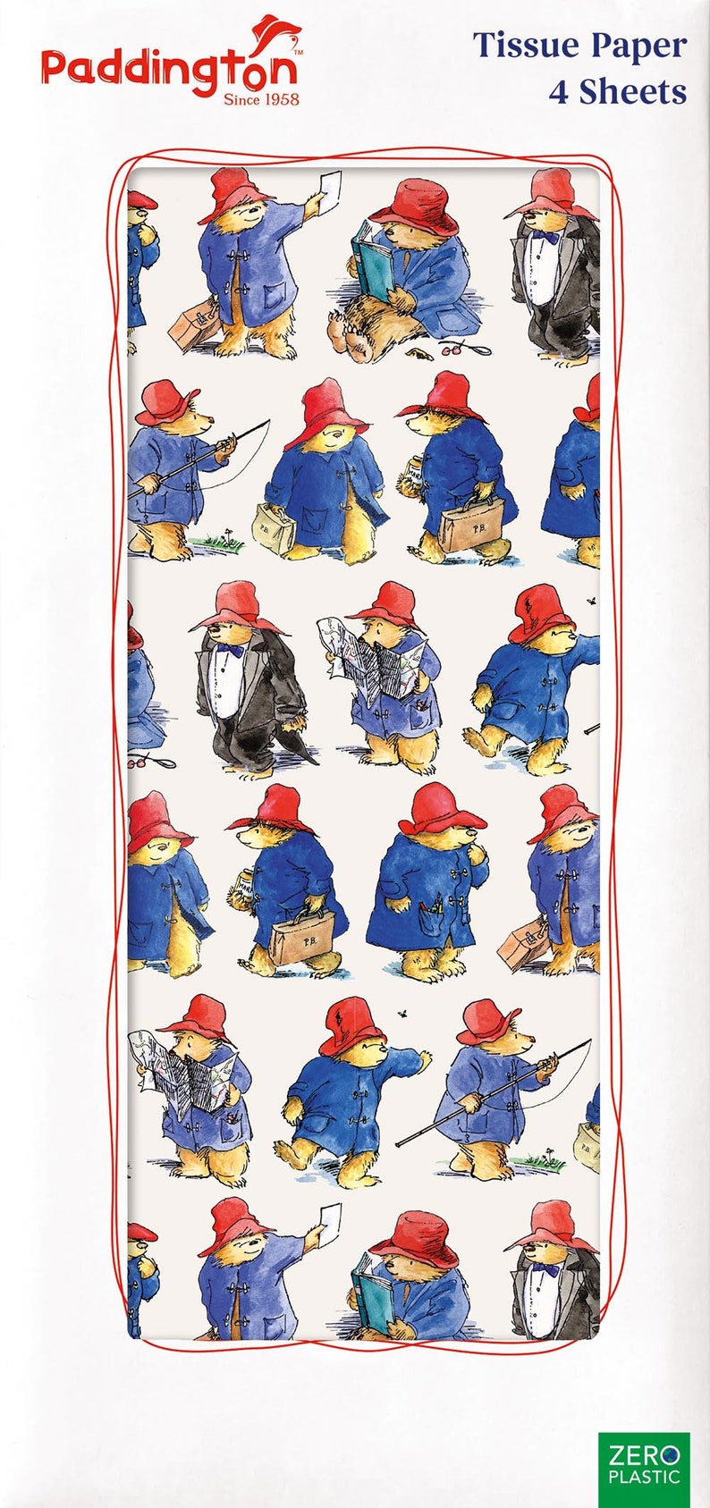 Paddington Bear Gift Bag or Tissue Paper Small, Medium, Large , Bottle all Occasion or Festive Christmas Tissue paper