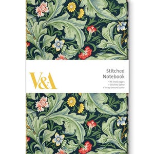 Stitched Notebook - William Morris & Friends - Leicester Wallpaper
