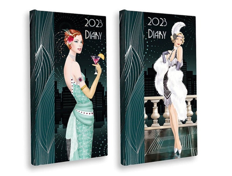 Claire Coxon Art Deco 2023 Slim Diary Etsy UK