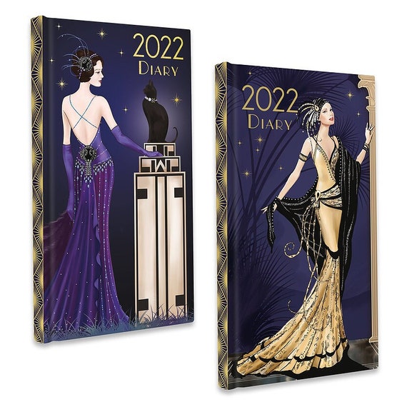 Claire Coxon Art Deco 2022 Slim Diary Etsy