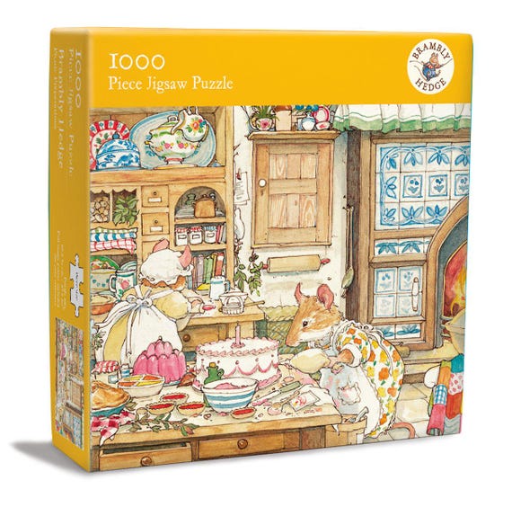 Brambly Hedge - Picnic - 1000 Piece Jigsaw Puzzle With Full Image
