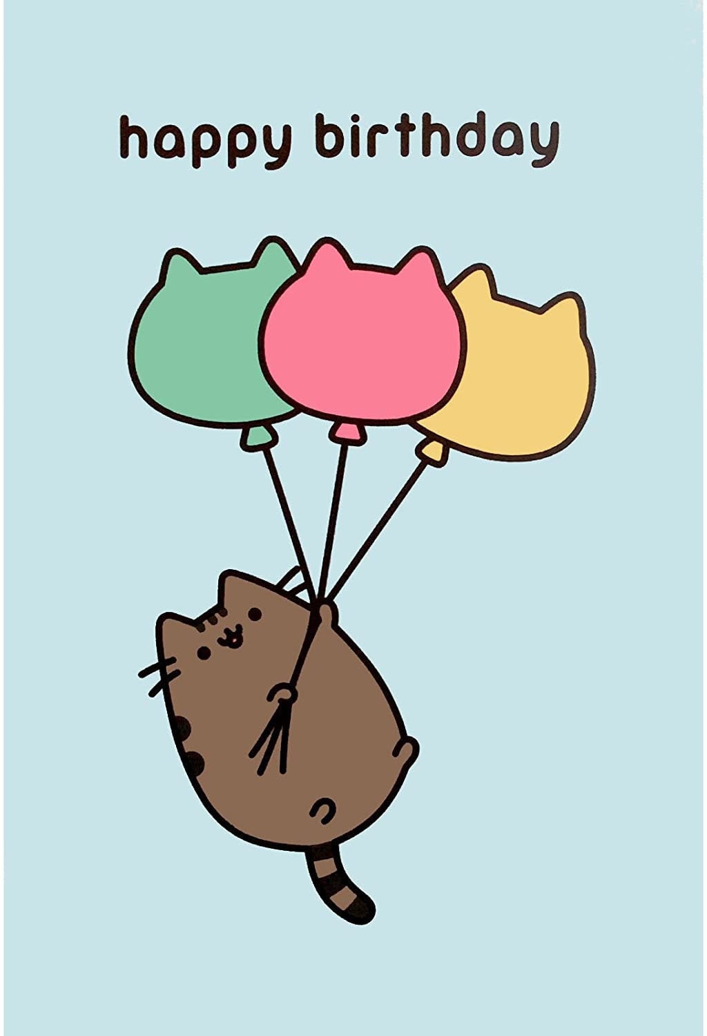 Pusheen Cat Birthday Card Printable Cards