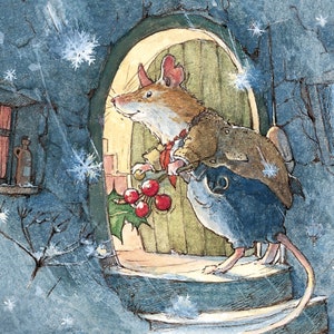 Brambly Hedge - Les premiers flocons de neige - Lot de 8 cartes de Noël