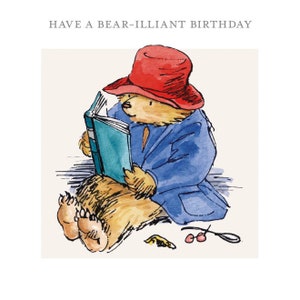 Paddington Bear Reading Greeting Card Choose Son, Grandson, Bear-illiant, Blank image 2