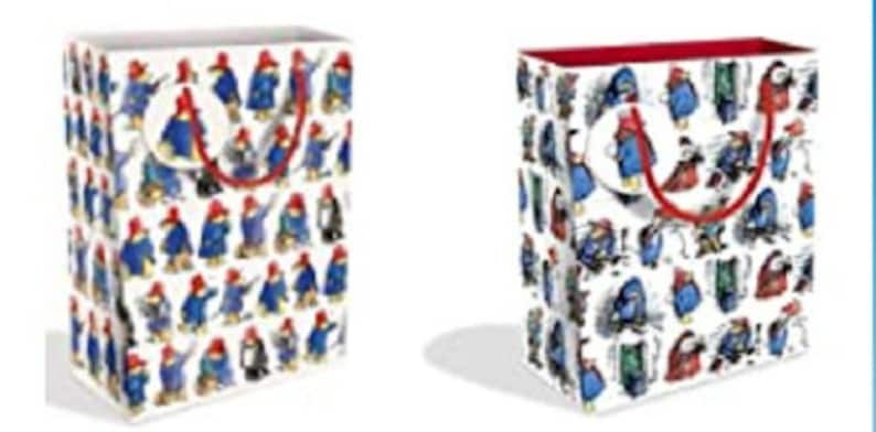 Paddington Bear Gift Bag or Tissue Paper Small, Medium, Large , Bottle all Occasion or Festive Christmas image 1