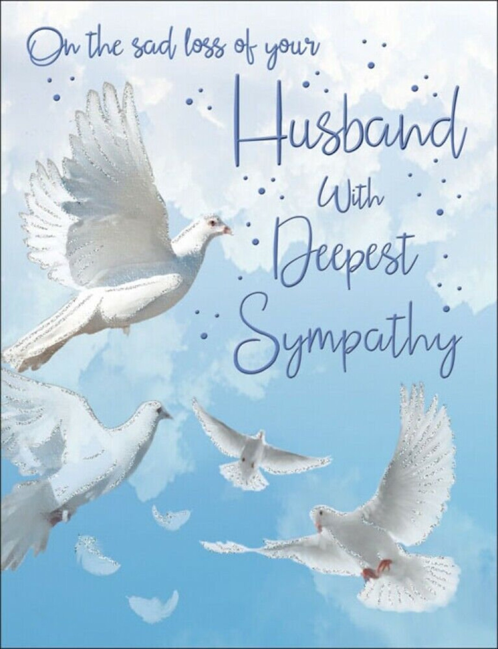 Sad Loss of Your Husband Sympathy Card Etsy