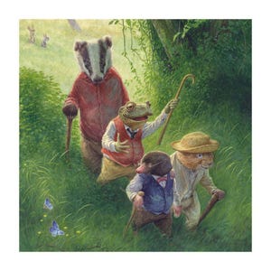 Le vent dans les saules - Promenade en soirée d'été - Chris Dunn - Carte toutes occasions vierge