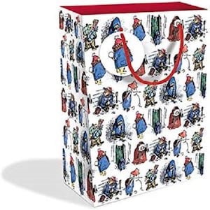 Paddington Bear Gift Bag or Tissue Paper Small, Medium, Large , Bottle all Occasion or Festive Christmas Festive Large