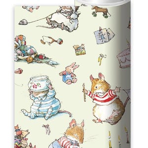 3m Roll Brambly Hedge Wrapping Paper - Choose: Luxury Spring Picnic or Birthday Party Design