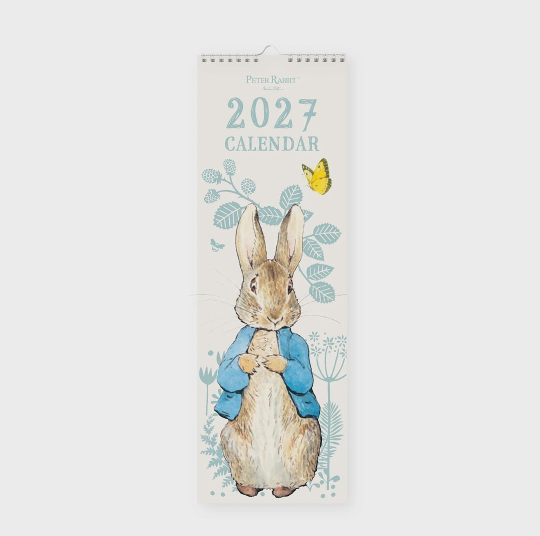 Peter Rabbit Calander Peter Rabbit - 2027 Slim Calendar - Beatrix Potter - Etsy