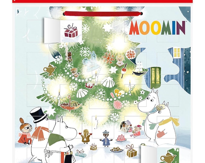 Sweden Advent Calendar Christmas Tomte Gnomes Ice Skating Paper ADV G