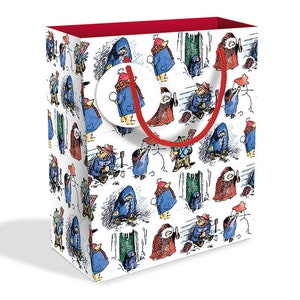 Paddington Bear Gift Bag or Tissue Paper Small, Medium, Large , Bottle all Occasion or Festive Christmas Festive Medium