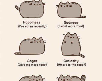 Pusheen the Cat Birthday / All Occasion Blank Card Guide to