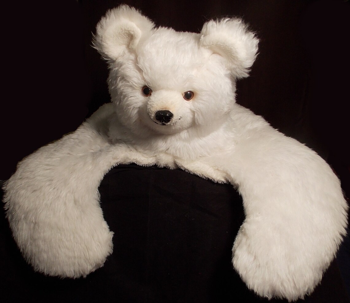 Dakin Pillow Pet 1974 Large White Polar Bear Giant Plush Stuffed Animal