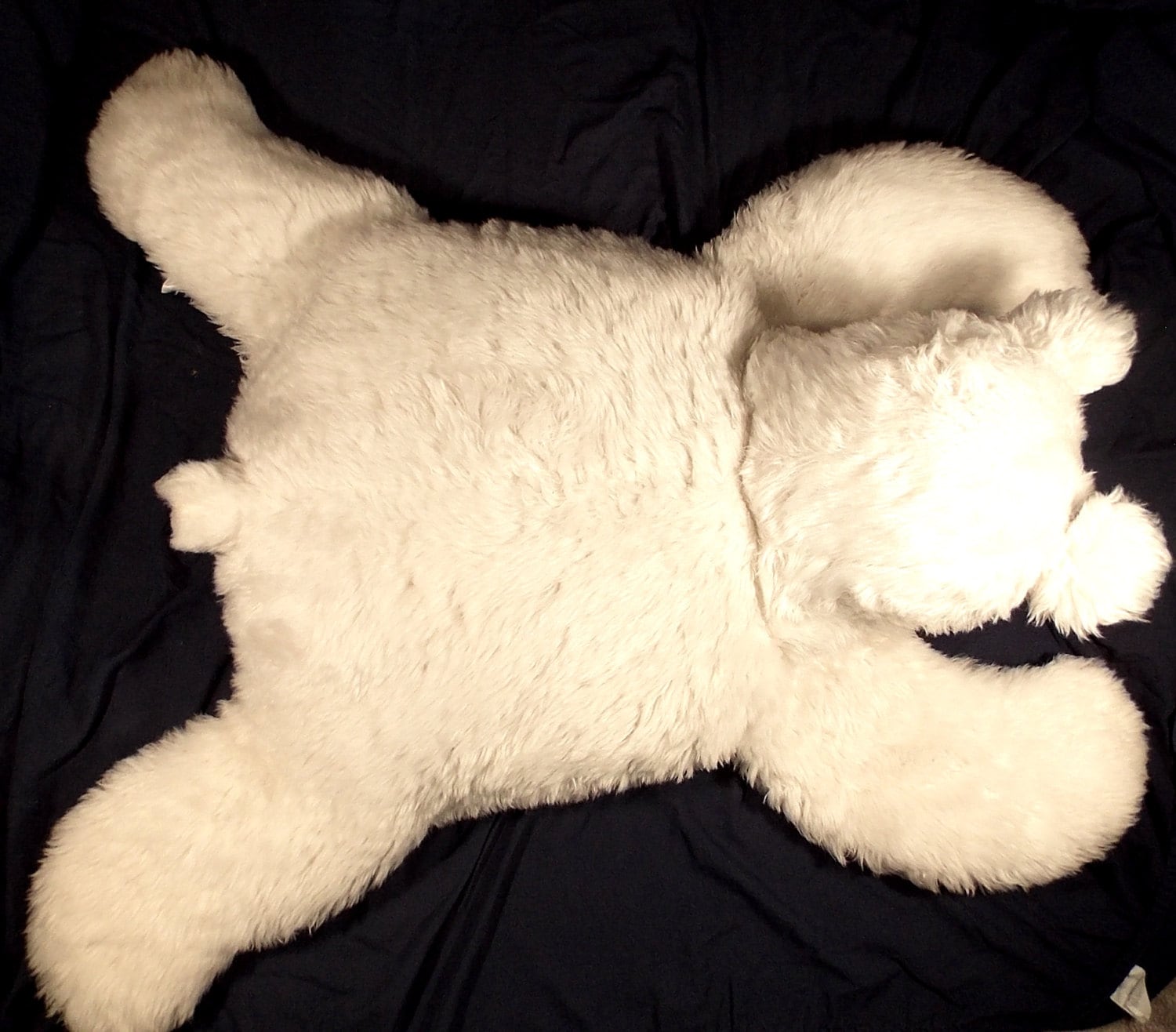 Dakin Pillow Pet 1974 Large White Polar Bear Giant Plush Stuffed Animal