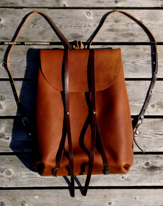 Items similar to Leather Backpack on Etsy