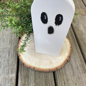 Halloween Tiered Tray Decor | Ghost Decor | Wooden Ghost | Ghost Tiered Tray | Halloween Decor