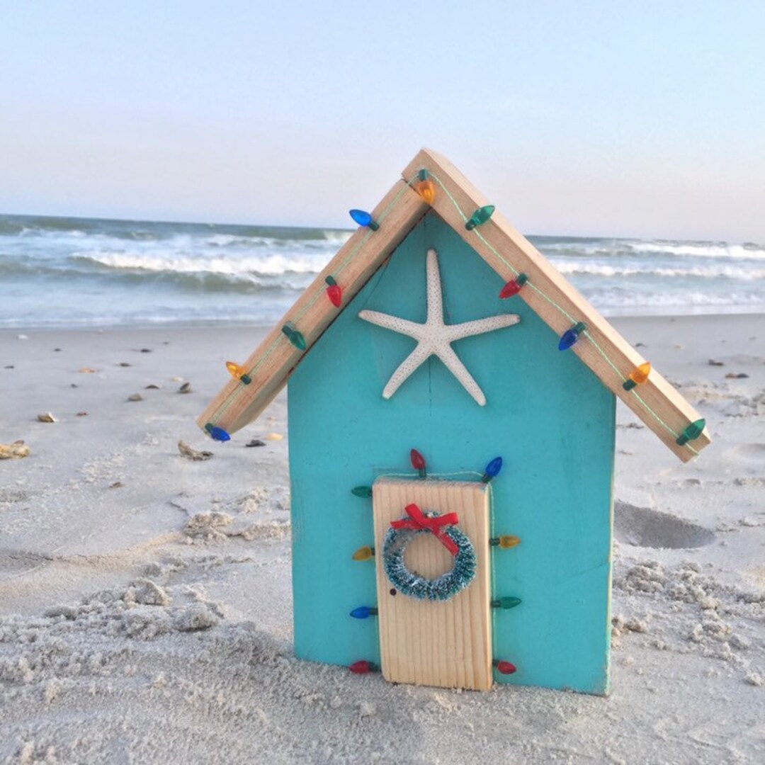 Coastal Christmas Decor Christmas Beach House Christmas at the Beach Christmas At The Beach Decor