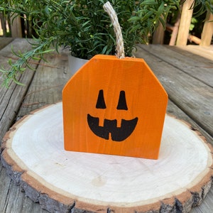 Halloween Tiered Tray Pumpkin | Pumpkin Decor | Wooden Pumpkin| Wooden Jack o Lantern | Halloween Tiered Tray