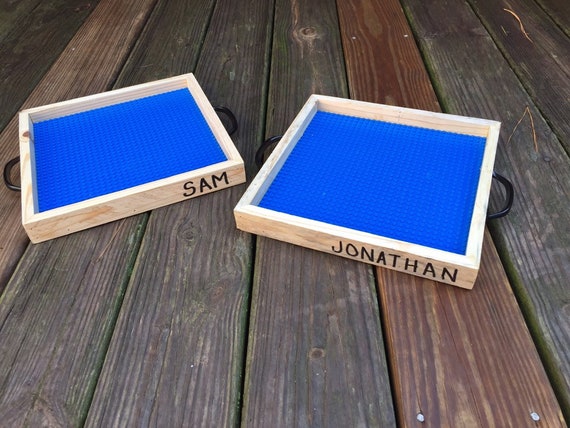 Personalized Lego Tray With Handles 10x10 Lego Base kids gift | Etsy