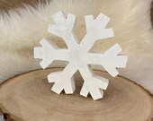 Wooden Snowflake Wood Snow Flake Winter Decor Winter Tiered Tray Snowflake Decor Winter Wonderland