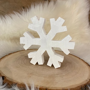 Winter Decor | Snow Decor | Wooden Snowflake | Wooden Snow Flake | Winter Decor | Winter Tiered Tray | Snowflake Decor | Boho Winter
