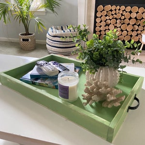 Coffee Table Tray | Ottoman Tray | Coffee Tray | Serving Tray | Coffee Table Tray | Coffee Table Decor | Sage Green Decor | FREE SHIPPING!