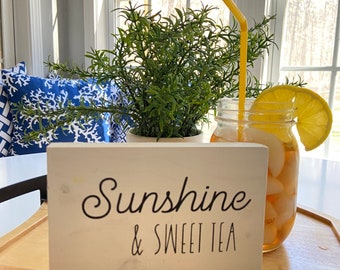 Sweet Tea Sign: Reclaimed Wood Kitchen Decor